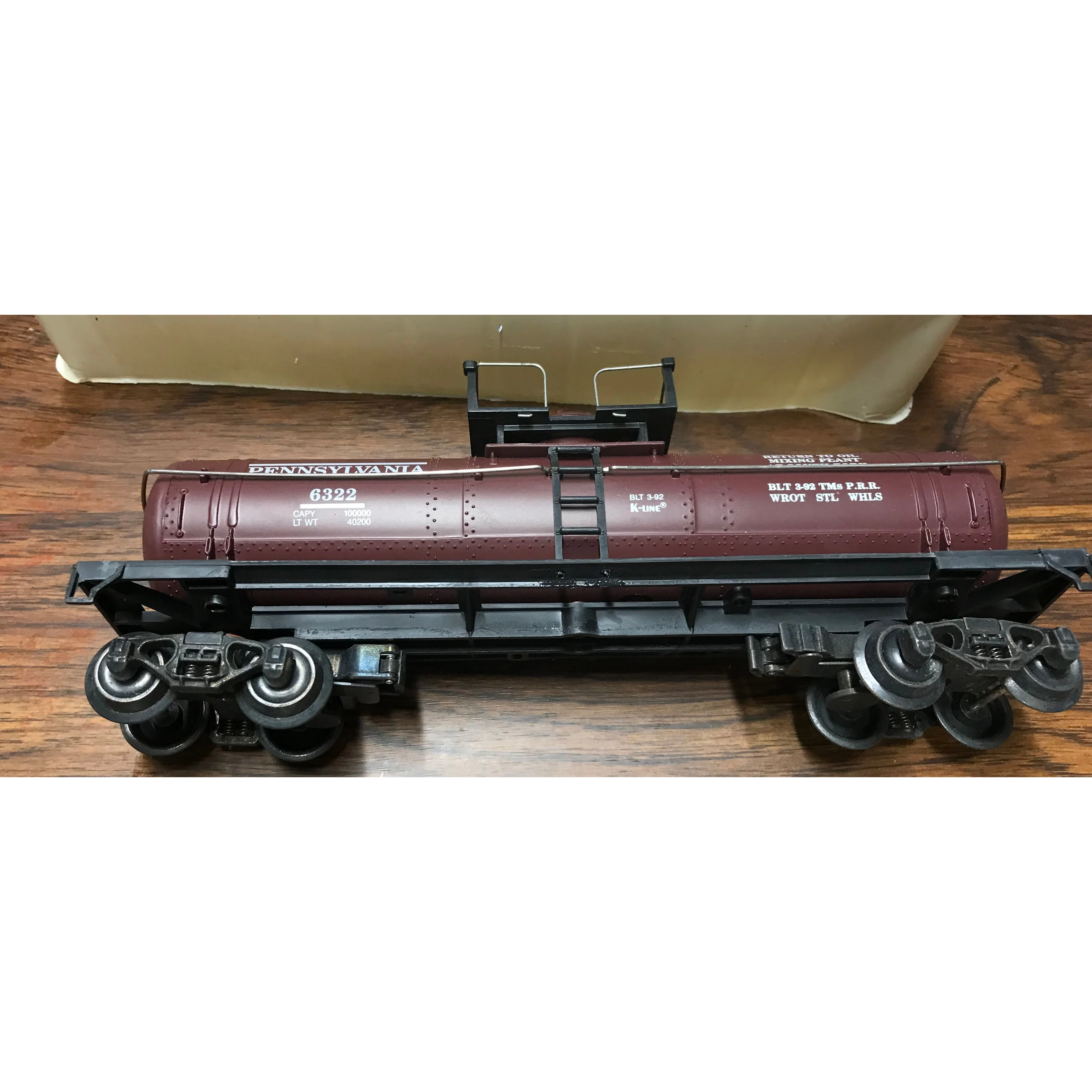 K-Line #k6322 Classic Pennsylvania Tank Car